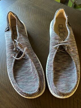 Hey Dude Multitone Knit Slip-On Loafers size 8